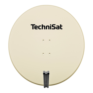 Aluminium 85cm beige white satellite dish