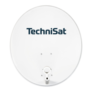 Technisat 70cm Satellite Dish in Light Grey / Off White